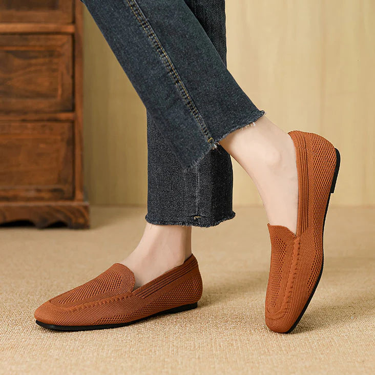 Women's Comfy Square Toe Walking Ballet Flats