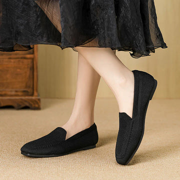 Women's Comfy Square Toe Walking Ballet Flats