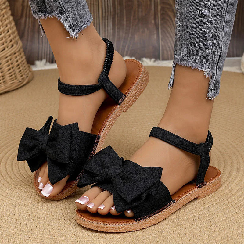 Women's Fashion Bow Flat Sandals