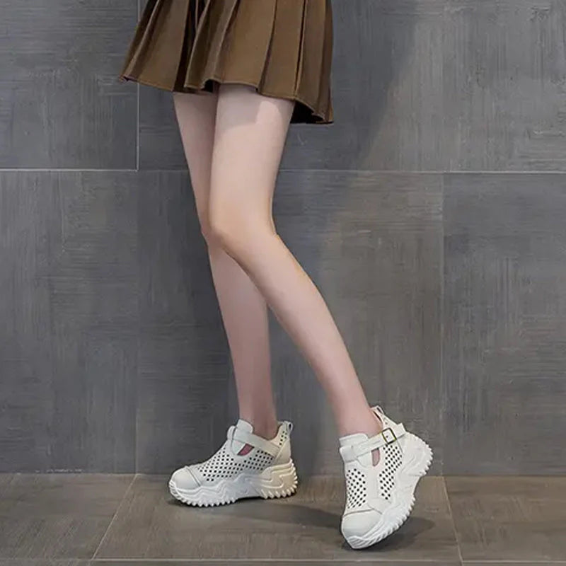 Women’s Summer Breathable Thick-Soled Hollow Out Shoes